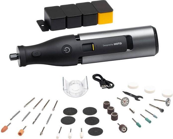 Produktbild Xiaomi Precision multifunction grinder 12V set 36 el. HOTO QWLDM002 35000RPM (Geradschleifer)