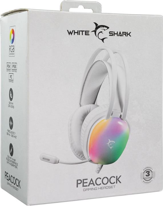 Actual product image White Shark Shark GH-2444 Peacock White (Cable)