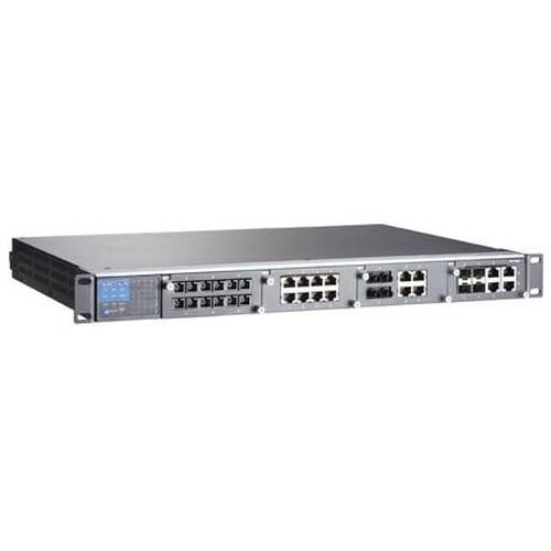 Moxa PT-7728-F-48-48 - Managed - L3 (SFP (4x)), Netzwerkadapter, Schwarz