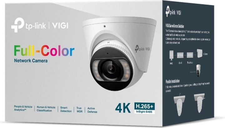 Productafbeelding TP-Link INSIGHT S485, CCTV Sicherheitskamera, Draussen, Kabelgebunden, 107 m, 120 dB, Zimmerdecke (3840 x 2160 Pixels)