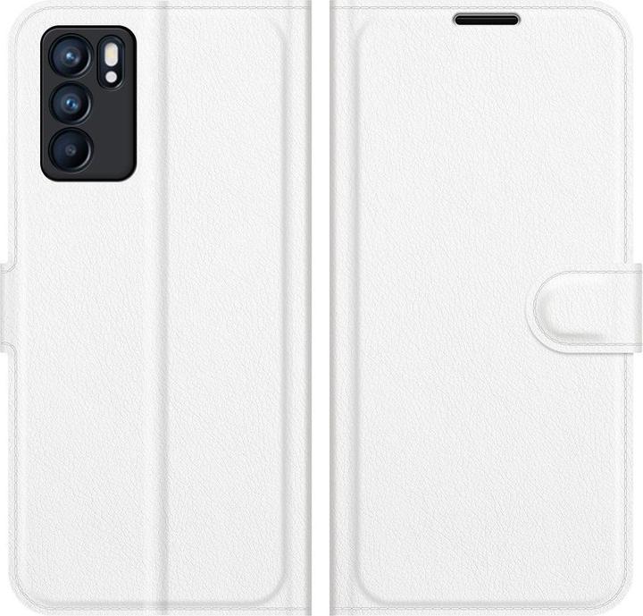 Actual product image Cover-Discount OPPO Reno6 - leather case cover white (Oppo Reno 6)