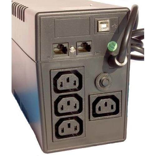 Thumbnail - Orvaldi VPS 800 Unterbrechungsfreie Stromversorgung (USV) Line-Interaktiv 0,8 kVA 4 AC-Ausgänge (800 VA, 480 W, Line-Int...