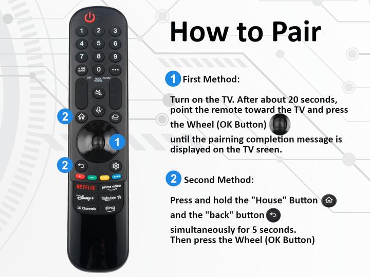 Actual product image Azurano Remote control for LG AN-MR21GA (Device-specific remote control, Infrared)