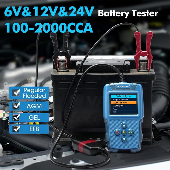 Actual product image Leagend BA670 OBD II Scanner & Batterien Tester