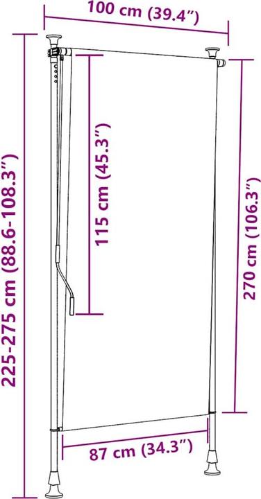 Produktbild vidaXL Katalin (100 x 270 cm)