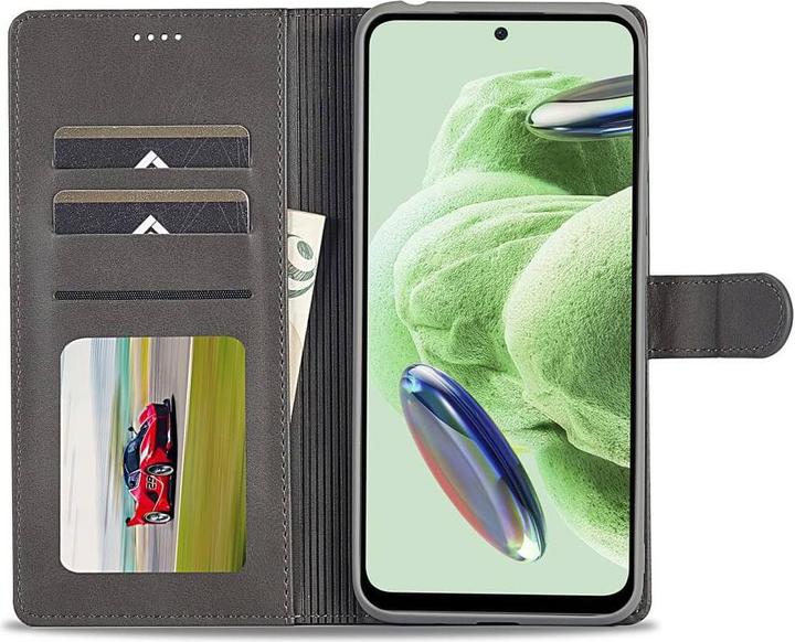 Actual product image LC.Imeeke Xiaomi Poco X5 - Leather Case Cover grey (Xiaomi Poco X5)