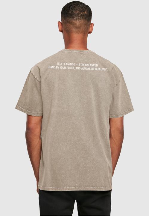 Actual product image Merchcode Flamingo Acid Washed Heavy Oversized Tee - 116899 (S)