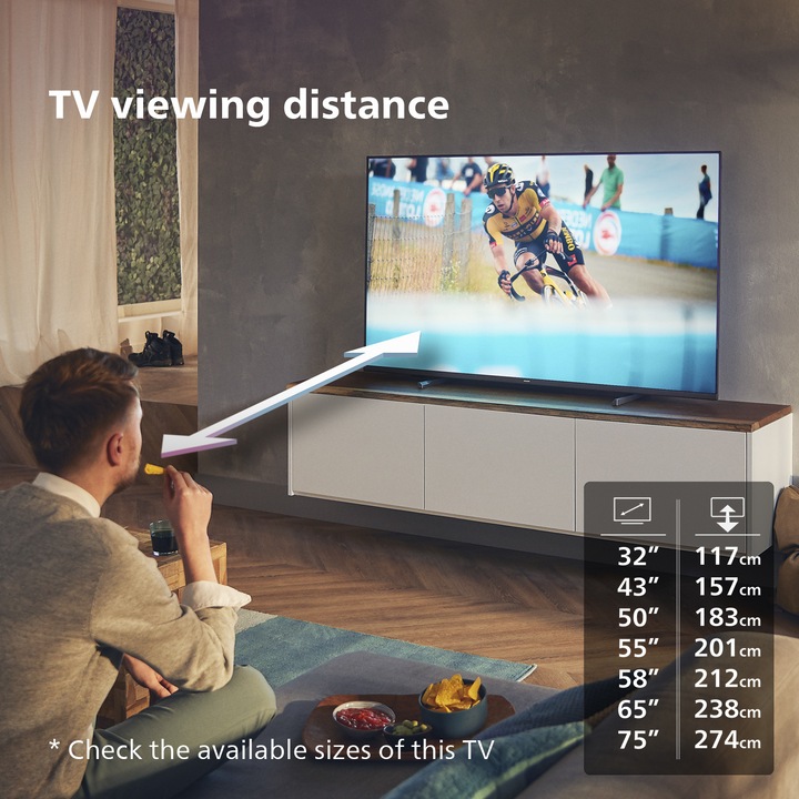 Image du produit Philips 65PUS7608/12 (65", PUS7608, LED, 4K, 2023)