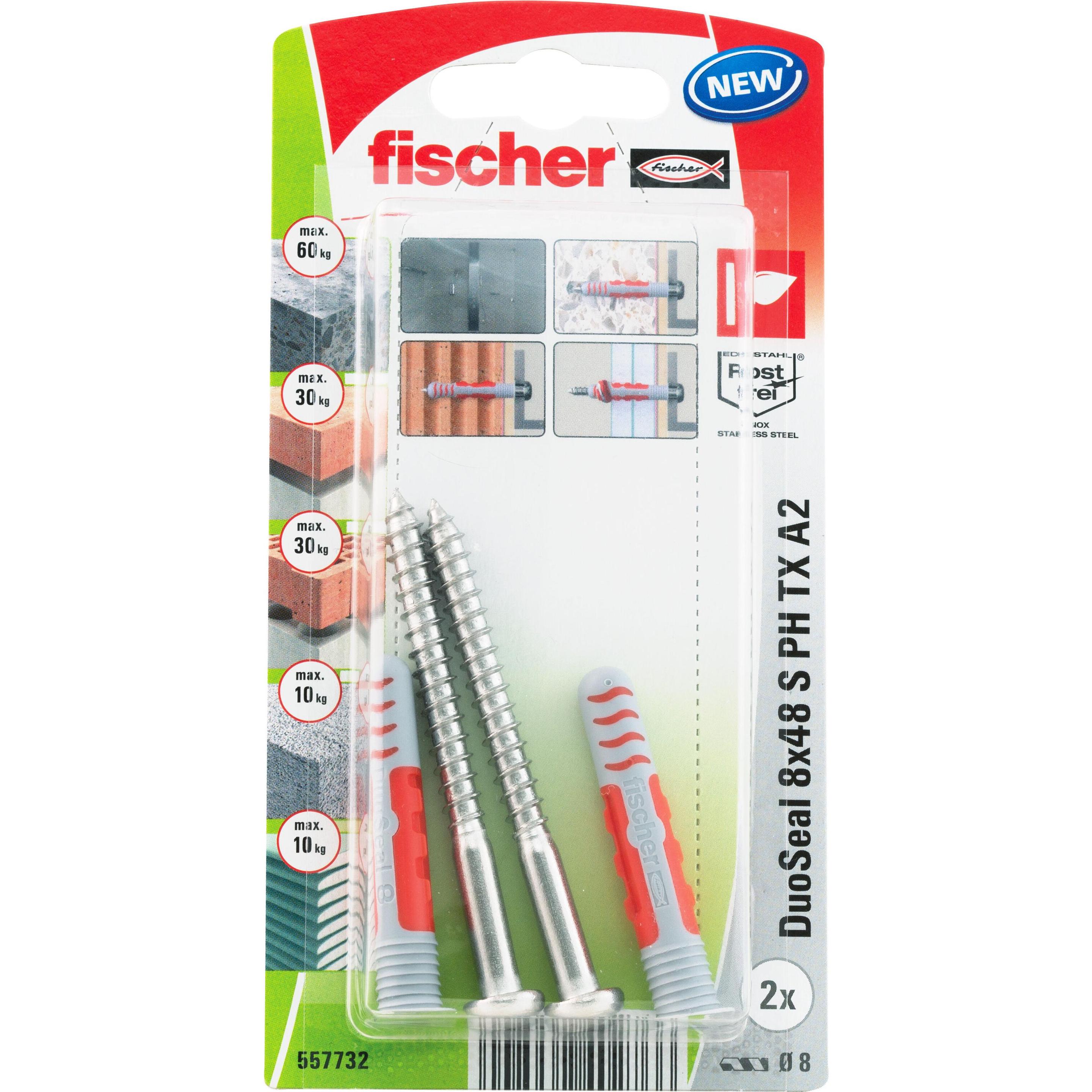 Thumbnail - Fischer, Dübel, DuoSeal 8x48 S A2 K (2) (2 Stk.)