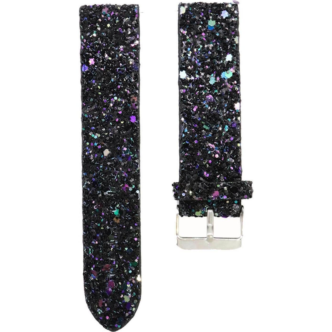 Strap-it Lederarmband (22 mm, Leder), Uhrenarmband, Schwarz