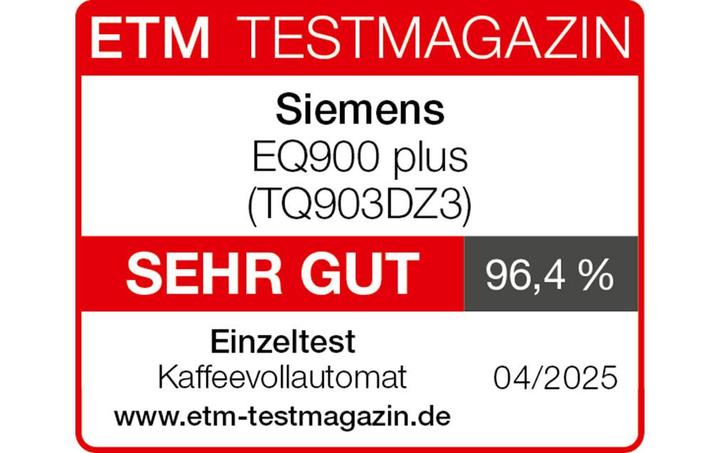Actual product image Siemens EQ900 plus TQ903DZ3