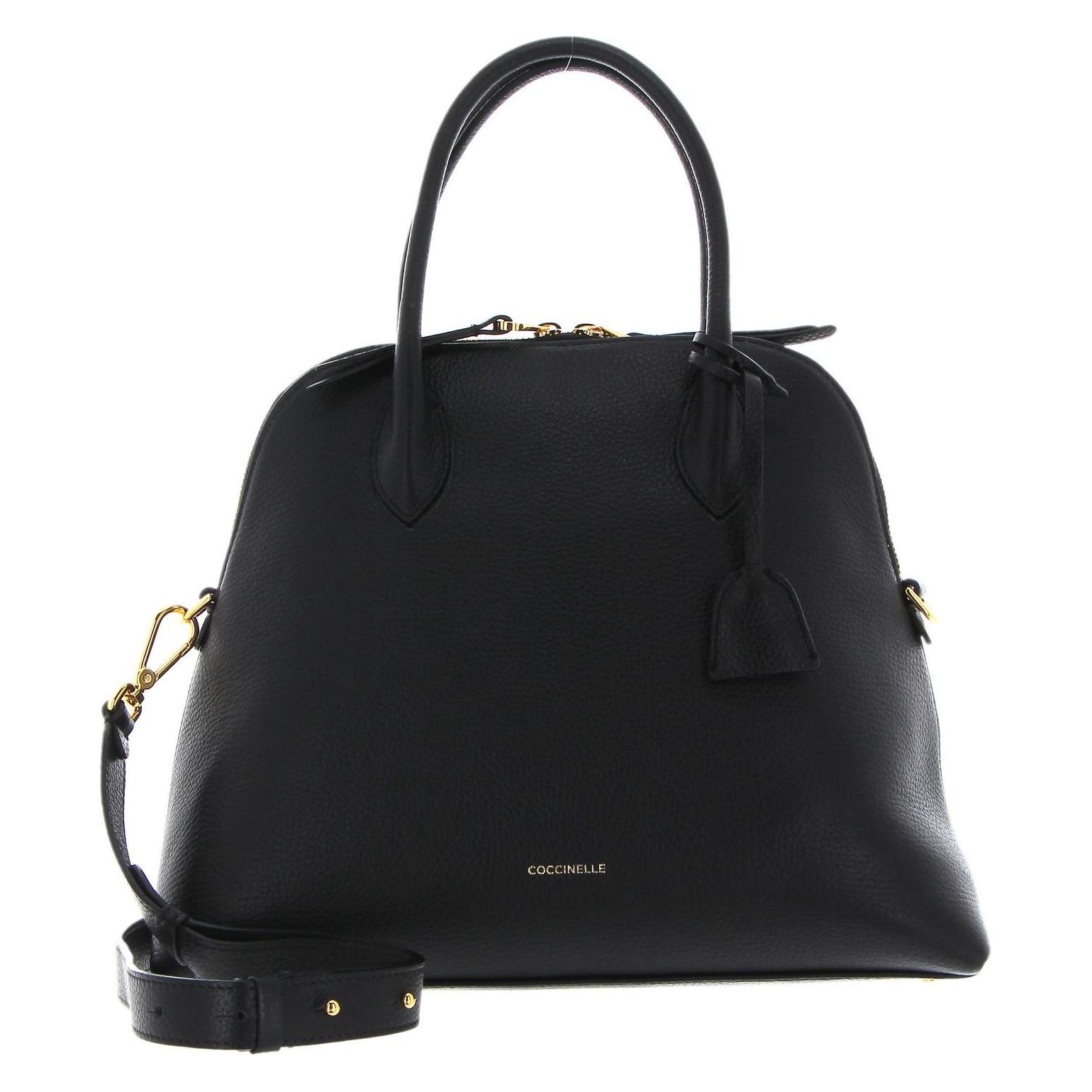 Coccinelle, Damen, Handtasche, Ledertasche - Henkeltasche Coccinellegladys, Schwarz