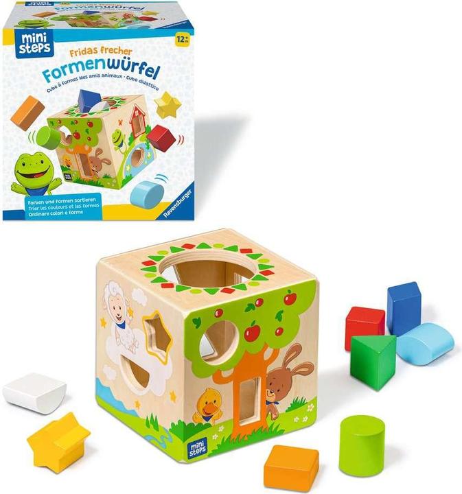 Actual product image Ravensburger RAV ministeps: Frida's cheeky shape cube 04581