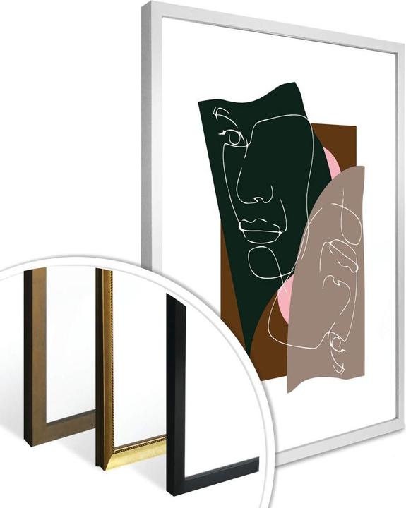 Produktbild Trenddeko Faces (30 x 40 cm)