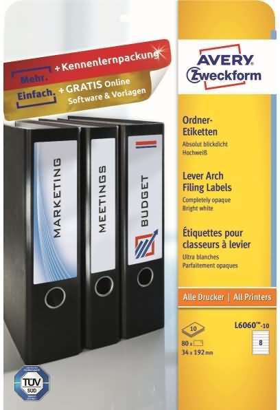 Actual product image Avery Folder labels, home office, small pack