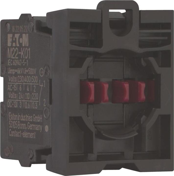 Produktbild Eaton Flat Rear contact block,3NC,1NO