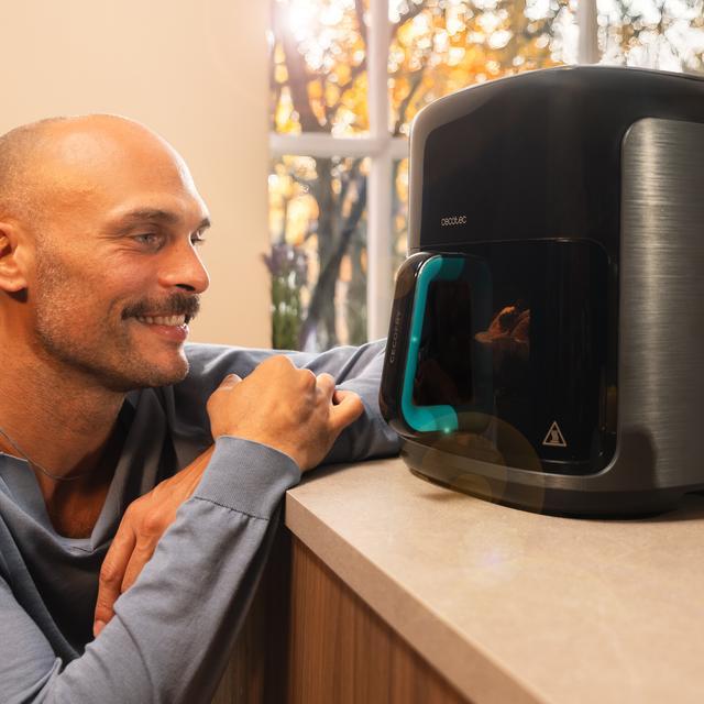 Actual product image Cecotec Air Fryer Cecofry&Grill SmokinPrime 6500 6.5L 2200W Grill Black