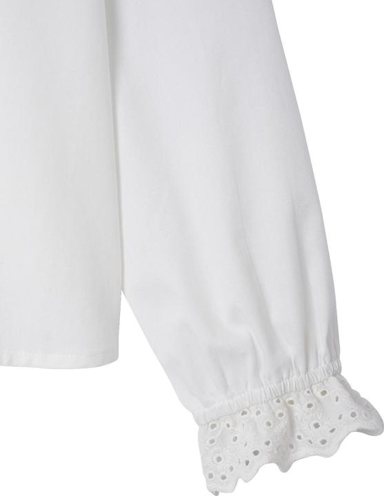 Image du produit Vertbaudet Mädchen Bluse mit Volants und Lochstickereien (122)