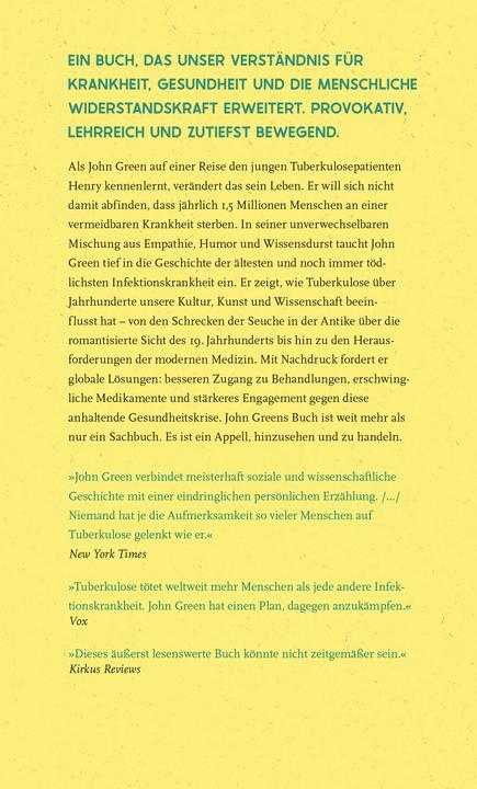 Produktbild Tuberkulose. Die stille Pandemie (Deutsch, John Green, Sophie Zeitz, 2025)