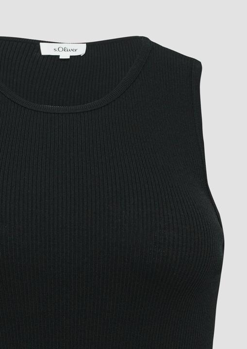 Actual product image S.Oliver Strickpullunder Geripptes Feinstrick-Top im Slim Fit (40)