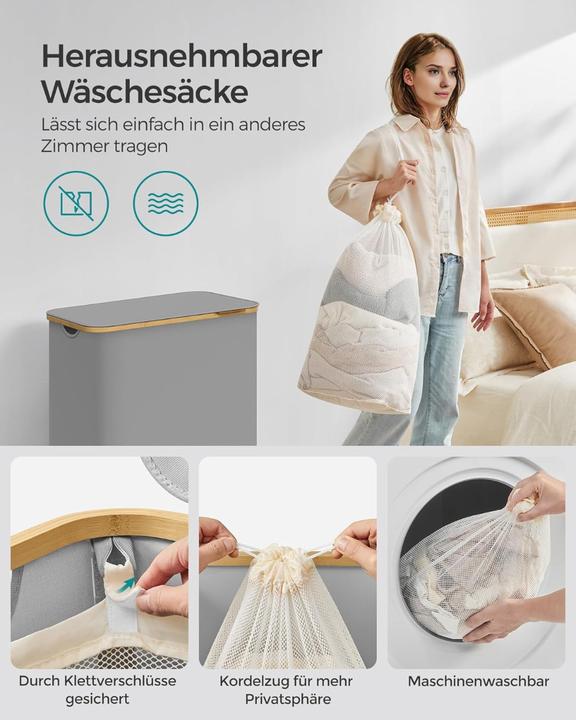 Image du produit Songmics Panier à linge Collecteur de linge (150 l)