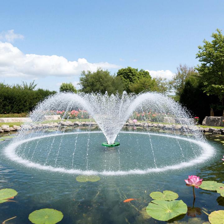 Produktbild SunSun COP-10000 Schwimmende Fontäne 20000l/h 90W Teich Pumpe Springbrunnen