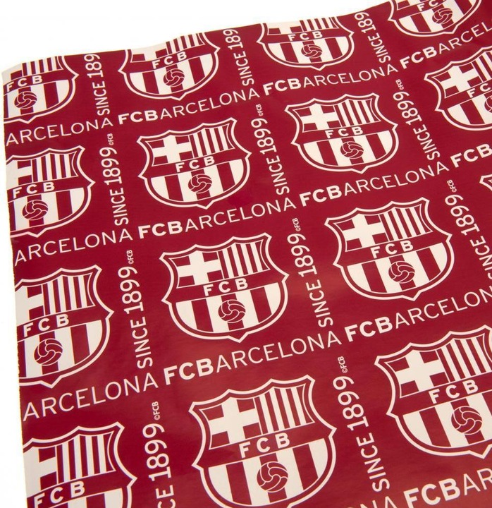 Produktbild FC Barcelona Musterdruck Geschenkpapier (Geschenkpapier)