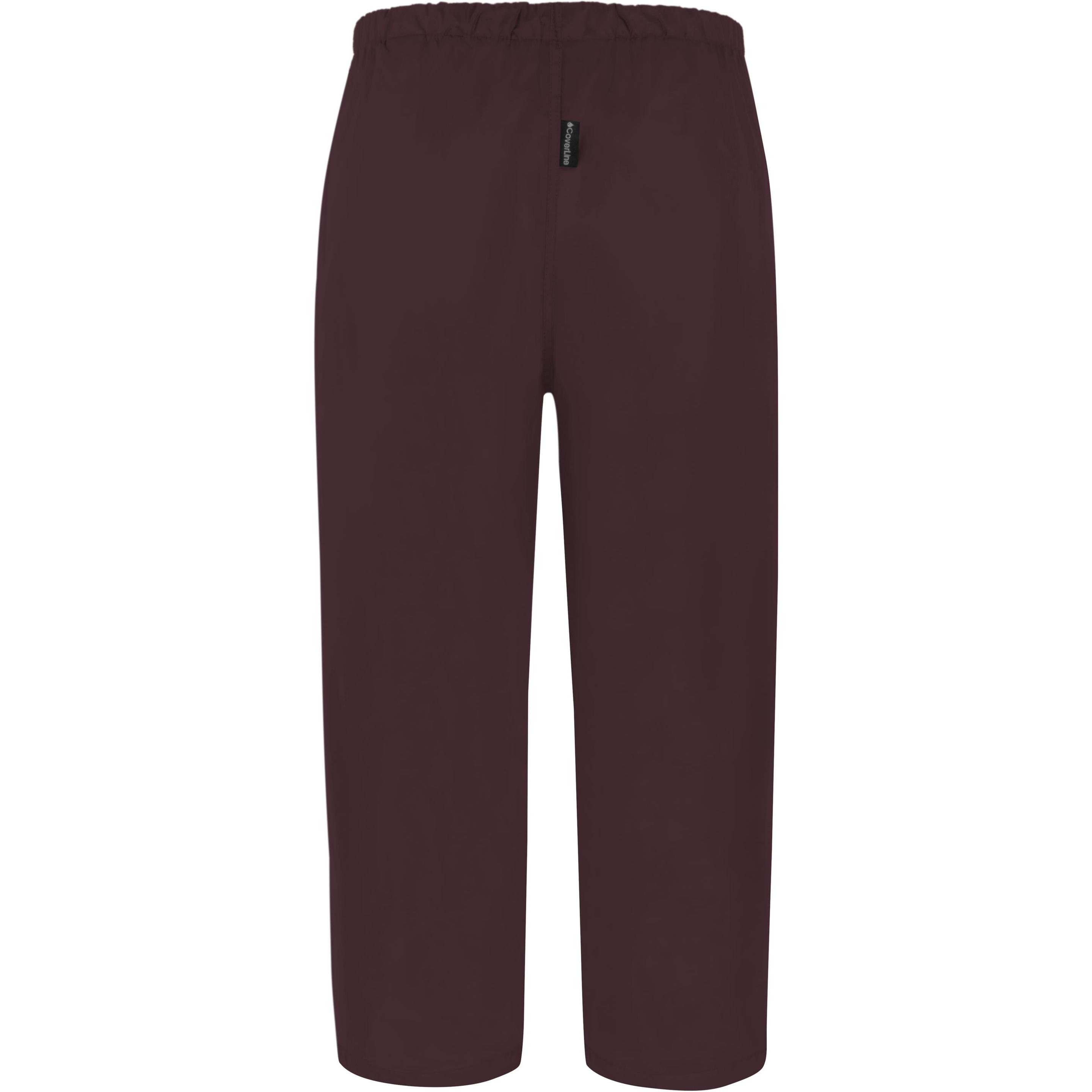 Normani, Herren, Outdoorhose, Kinder Regenhose mit Fleecefutter Bristol - 1425 (M), Rot, M