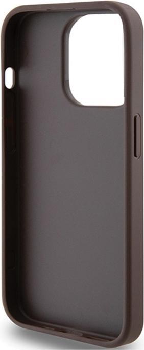 Produktbild Guess GUHCP15LG4GFBR iPhone 15 Pro 6.1" brązowy/brown hard case 4G Metal Gold Logo (Apple iPhone 15 Pro)