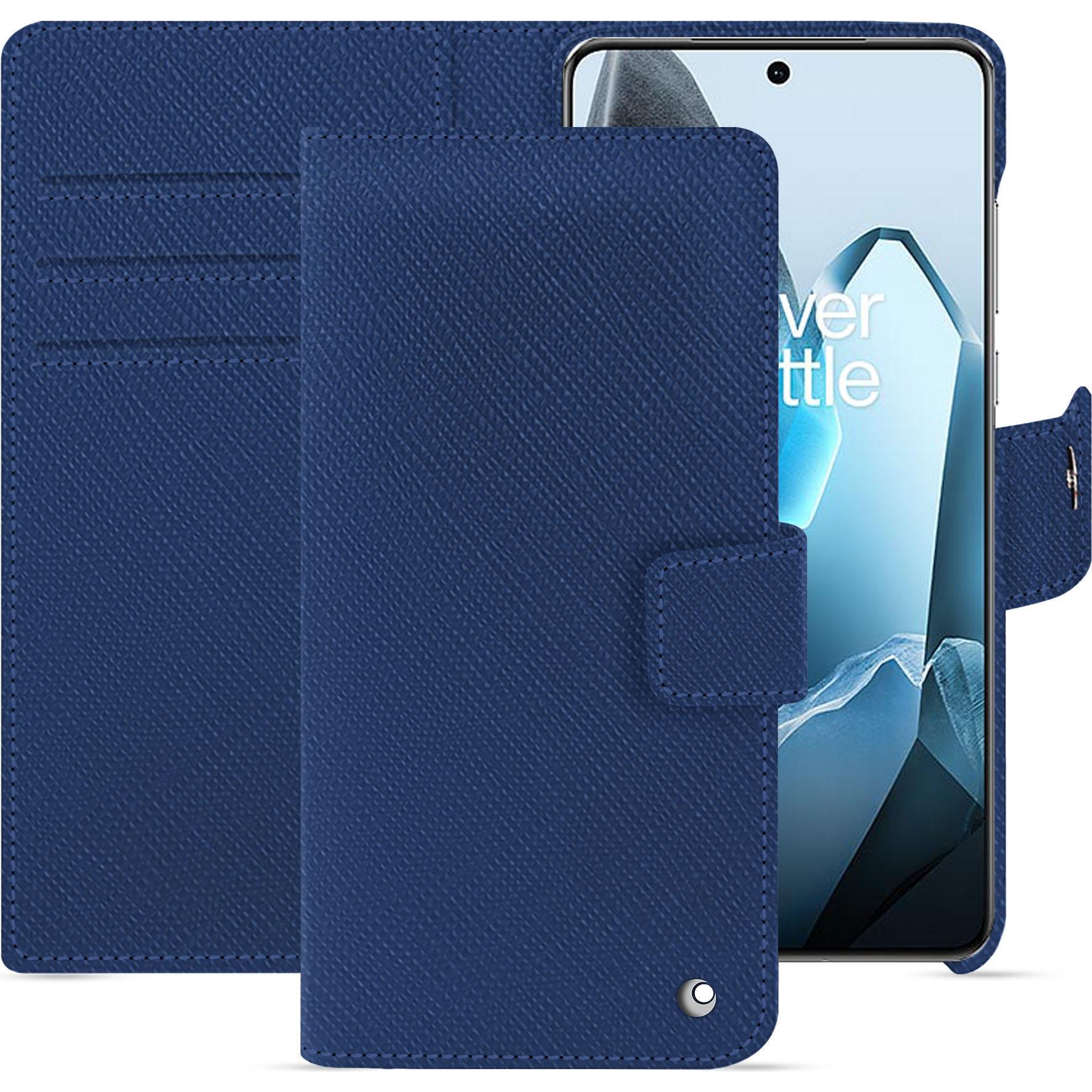 Noreve Lederschutzhülle Oneplus 13 (OnePlus 13), Smartphone Hülle, Blau