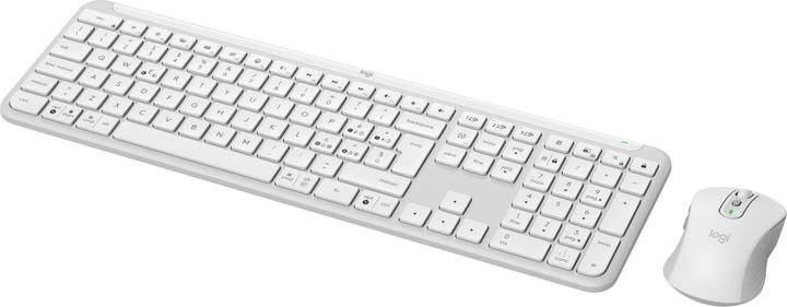 Image du produit Logitech MK950 Signature Slim, Sans fil, RF sans fil + Bluetooth, Commutateur de touche « ciseaux » (Italien, Sans fil)