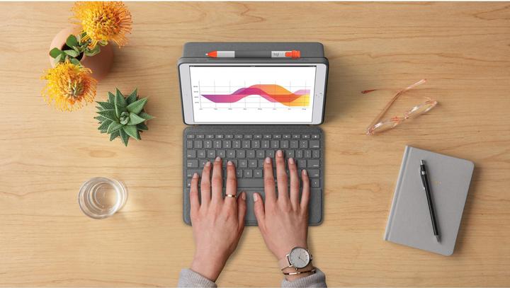 Actual product image Logitech Combo Touch (DE, iPad 2019 (7th gene), iPad 2020 (8. Gen), iPad 2021 (9th Gen))