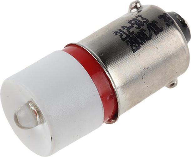 Produktbild RS PRO LED 5mm BA9s 28VAC/DC rot (BA9s, 1x)
