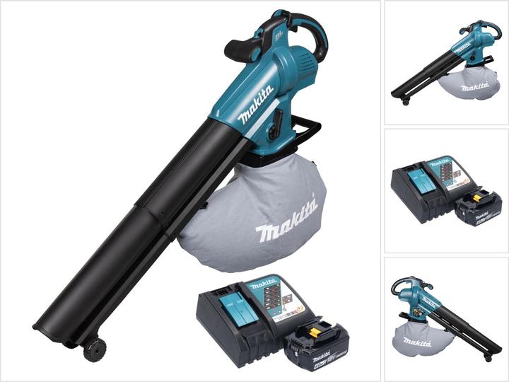 Produktbild Makita DUB 187 RM Akku LaubblÃ¤ser und Laubsauger 18 V Brushless + 1x Akku 4,0 Ah + LadegerÃ¤t (Akkubetrieb, Laubsauger)