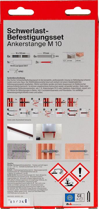 Produktbild Fischer Schwerlastbef.Set 300 T SBS Set M10 (6 Stk.)