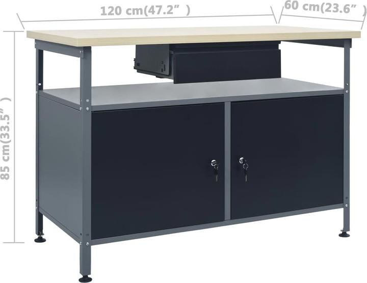 Image du produit VidaXL Établi (60 cm, 120 cm)