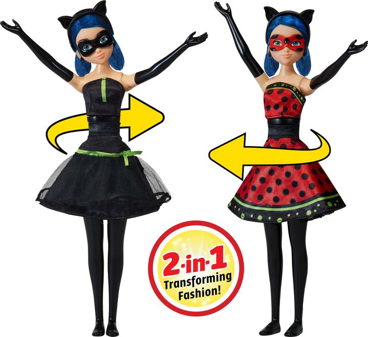 Actual product image Bandai MIRACULOUS Poupée Ladybug avec Outfit Transformation 26 cm 4+