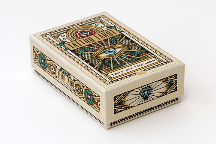 Actual product image Card game Tattoo Tarot - ink with depth