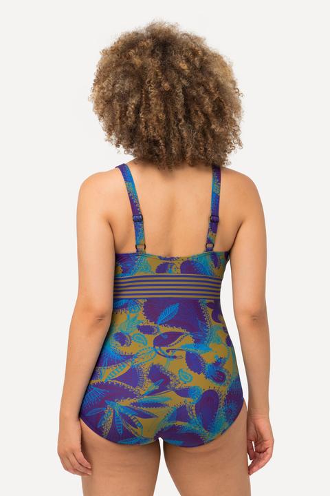 Actual product image Ulla Popken Tropical Print One Piece Swimsuit (60)