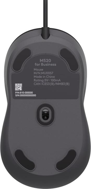 Produktbild Logitech LOGI Wired Mouse M520 for Business, Wired Mouse (Kabelgebunden)