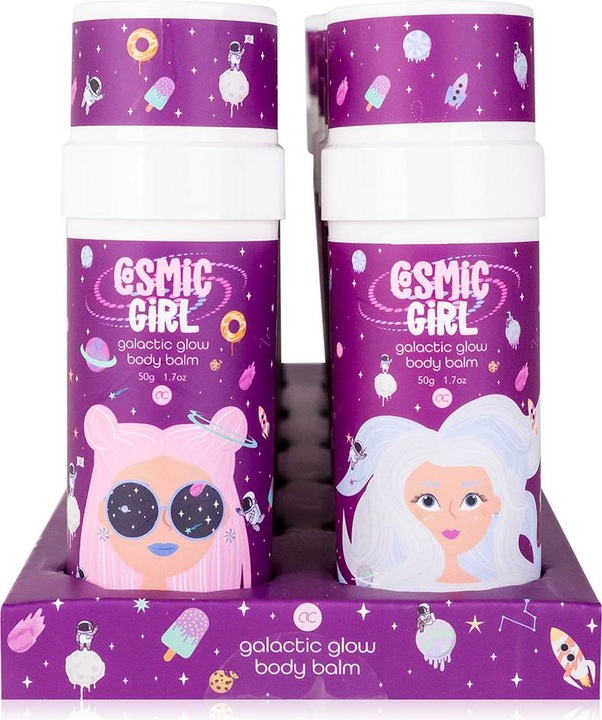 Produktbild Accentra Körperbalsam COSMIC GIRL in Tube, 50g, 2 Motive sortiert, Duft: Bubblegum, Farbe: lila/rosa, VE 12 i (Körpercreme, Körperlotion)