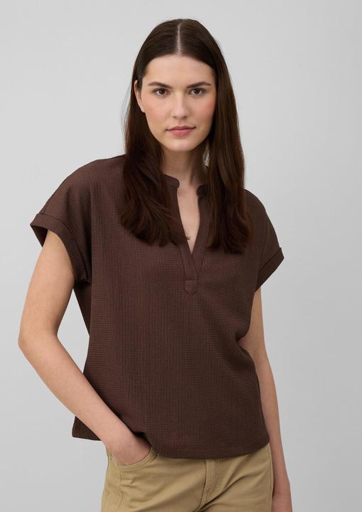 Actual product image S.Oliver T-Shirt Strukturiertes T-Shirt im Relaxed Fit mit V-Ausschnitt (42)