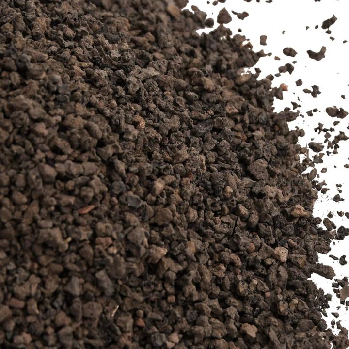 Actual product image vidaXL Basalt gravel 25 kg black 3-5 mm,Colour: Black,Material (Embellishment, other items)