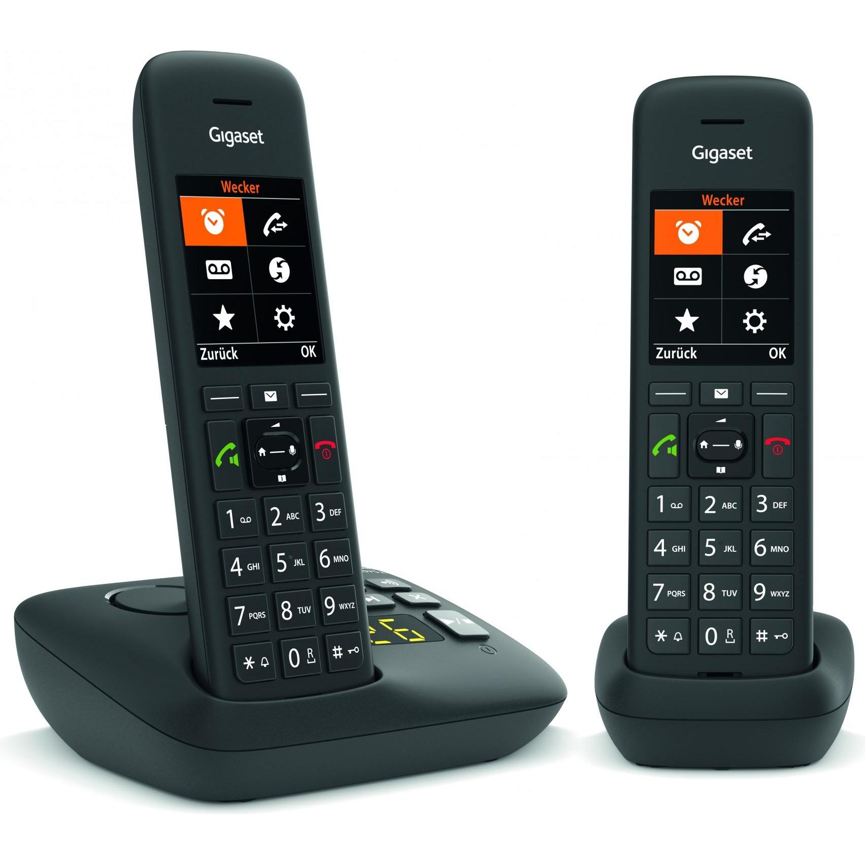 Gigaset C575 A Duo (Versione De), Telefono, Nero
