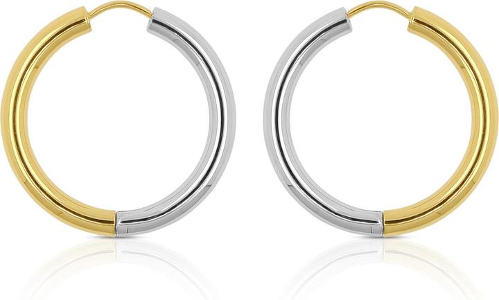 Jaune-, Or blanc 750