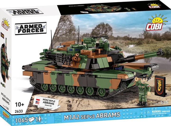 1:35, M1A2 ABRAMS (PL) - Massstab 1:35, M1A2 SEPv3 Abrams, M1A2 SEPv3 Abrams Klemmbaustein-Set – Polnische Armee