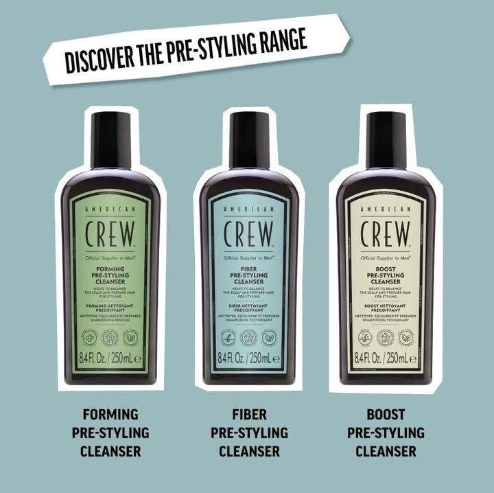 Produktbild American Crew Fiber Pre-Styling Cleanser, 250ml (250 ml, Flüssiges Shampoo)