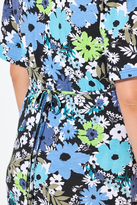 Actual product image Ulla Popken Dreamy Short Sleeve Floral Dress (46, 48)