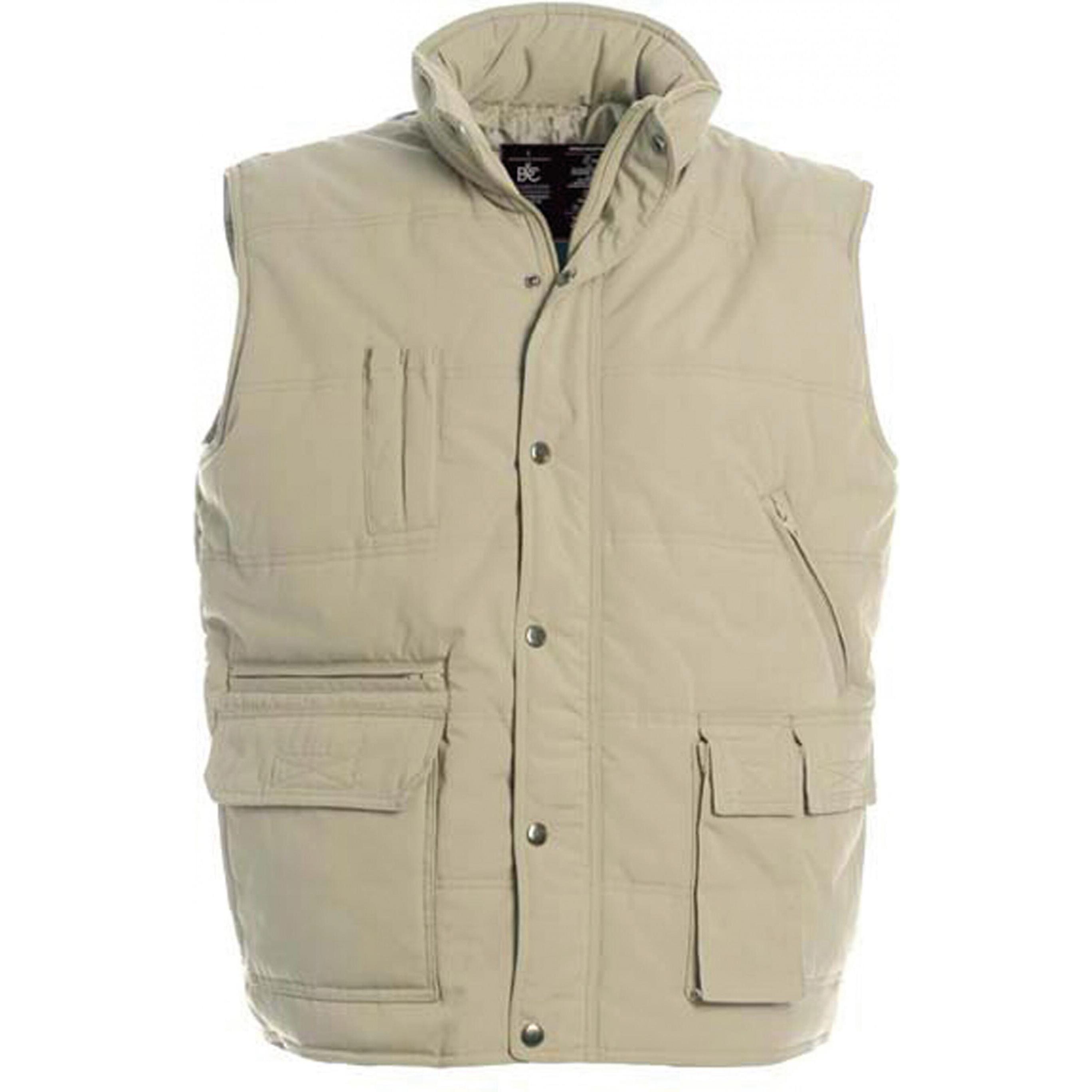 B&C, Herren, Weste, Explorer, Beige, (XL)