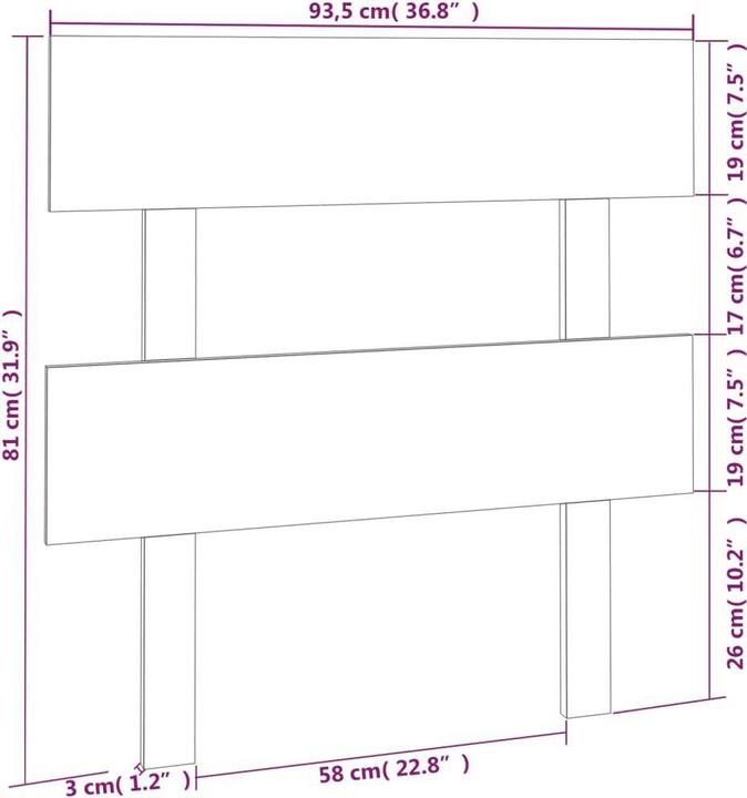 Immagine prodotto vidaXL Lashonda (93,5 x 3 x 81 cm)